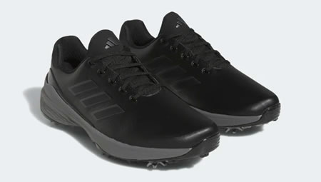 adidas ZG23 Golf Shoes - Core Black/Dark Silver Metallic
